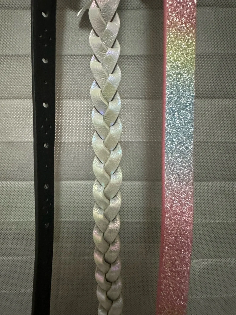 TARGET Girls 3pk Rainbow Belts - Cat & Jack : Adjustable skinny Belts size lg